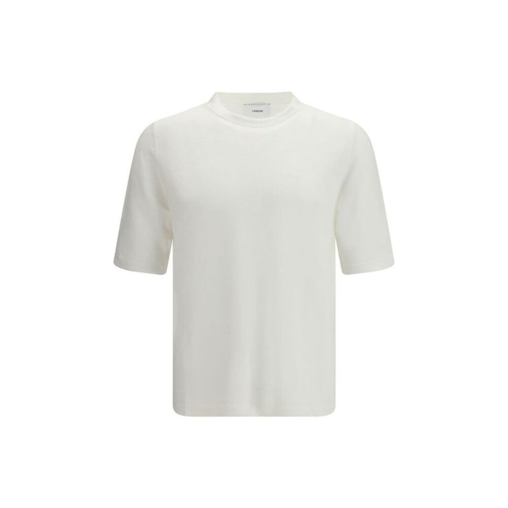 Lardini White Linen Men's T-Shirt